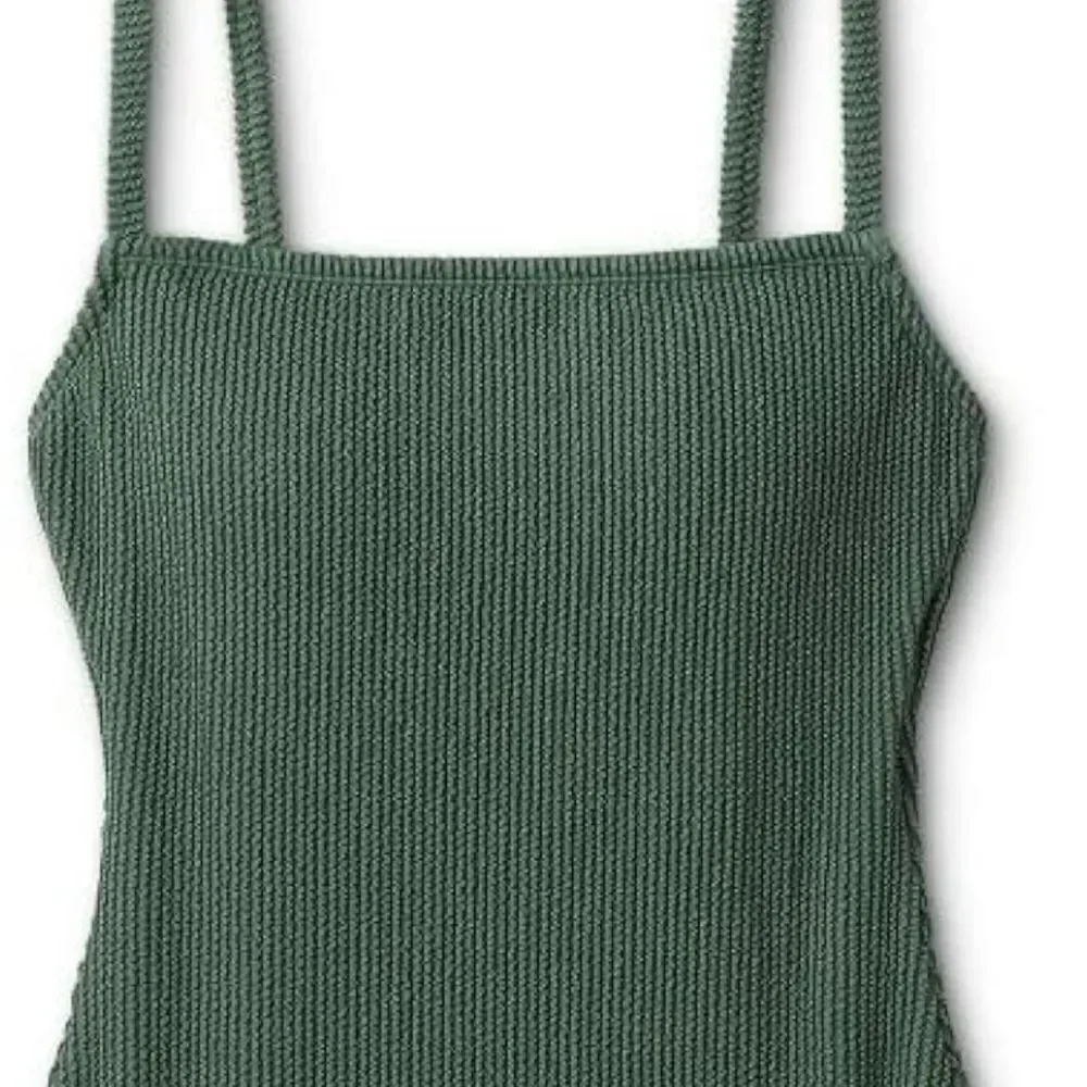 Kona Sol XL Swimsuit one piece bathing suit green textured